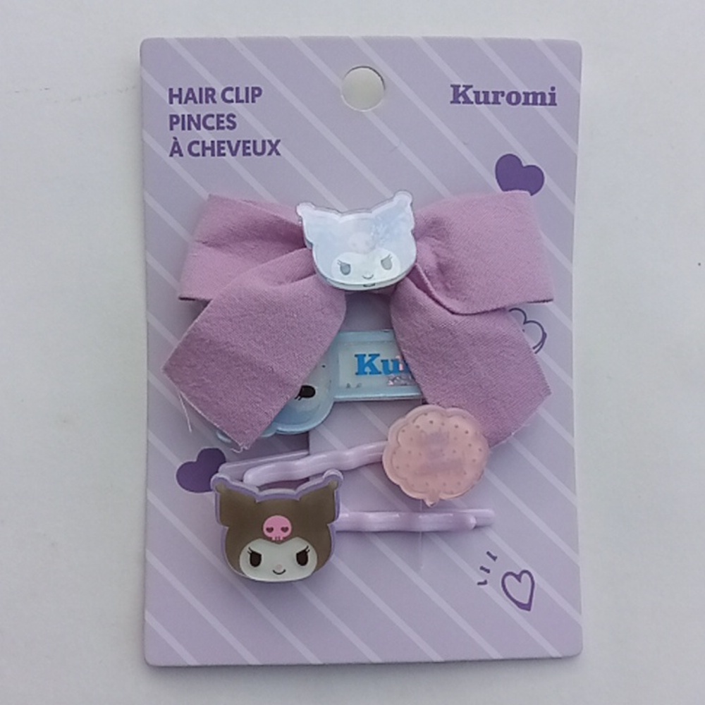 Sanrio Kuromi Hair Cilp 4 Piece Set
